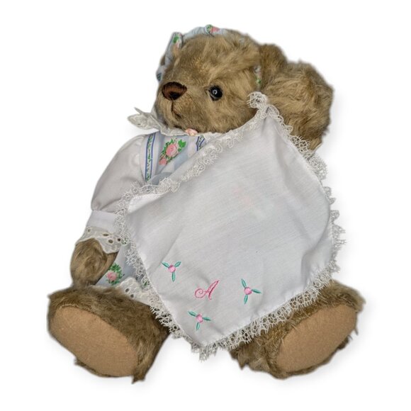 Ashton Drake Abbie 11in Limited Edition Gallery Teddy Bear w/Handkerchief #1625 - Picture 1 of 15